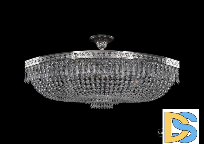 Люстра на штанге Bohemia Ivele Crystal 19273/90IV Ni