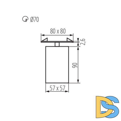 Спот Kanlux Chiro GU10 DTL-B 29313