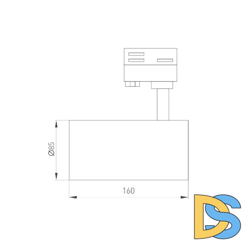 Трековый трехфазный светильник Arlight LGD-CALIPSO-4TR-R85-10W Day4000-MIX 046741
