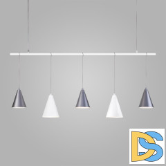 Подвесная люстра Eurosvet Castle 50088/5 белый/серебро