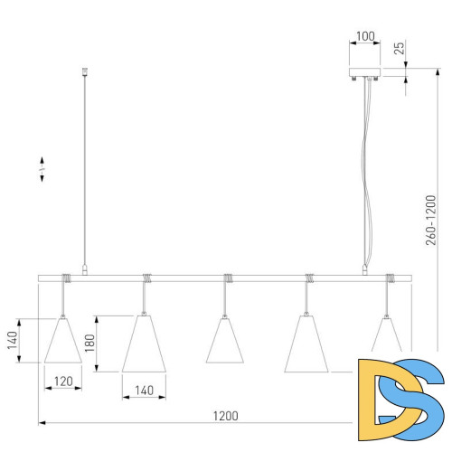 Подвесная люстра Eurosvet Castle 50088/5 белый/серебро