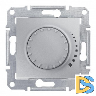 Диммер поворотный, 300Вт для л/н и эл.трансф., Алюминий, серия Sedna, Schneider Electric