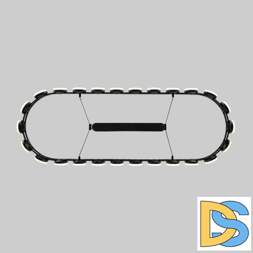 Подвесная люстра Eurosvet Tapioca 90332/26 черный a068075