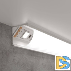 Угловой алюминиевый профиль для светодиодной ленты Elektrostandard LL-2-ALP008 4690389170485