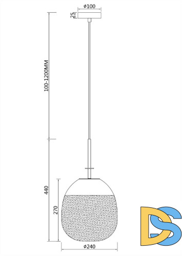 Подвесной светильник Maytoni Lune P072PL-L5W3K