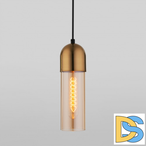 Подвесной светильник Eurosvet Airon 50180/1 янтарный
