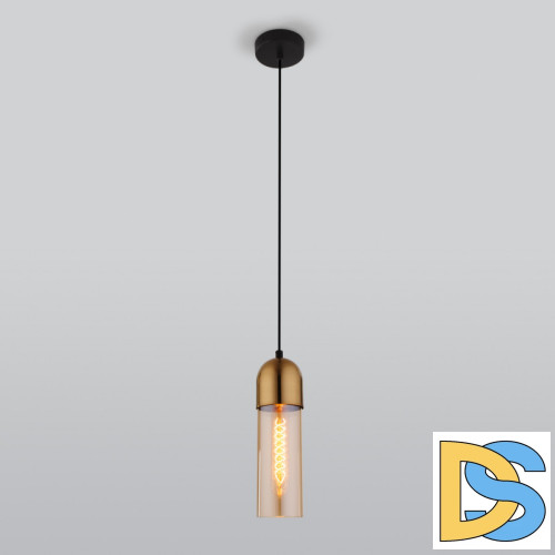 Подвесной светильник Eurosvet Airon 50180/1 янтарный