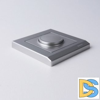 Рамка на 1 пост (серебряный) W0011806