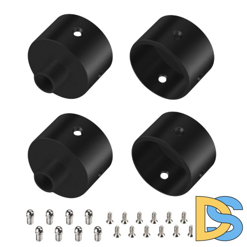 Заглушка Arlight WPH-FLEX-D22-360deg BLACK ALU с отверстием 049940