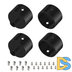 Заглушка Arlight WPH-FLEX-D22-360deg BLACK ALU с отверстием 049940