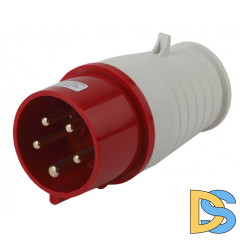 Вилка ЭРА V-16-3P-PE-N-IP44 переносная 015 3Р+РЕ+N 16А 380В IP44 Б0032851