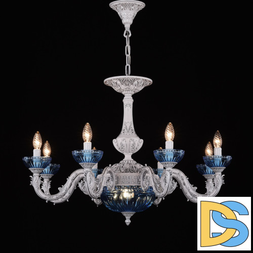 Подвесная люстра Bohemia Ivele Crystal AL79101P/8/250 WMN P Aquamarine/M-1G