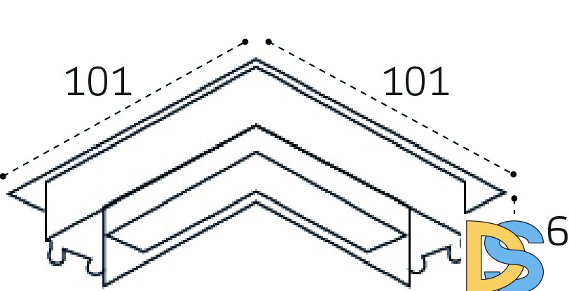 Соединитель угловой Italline Kreator IT09-9034 black