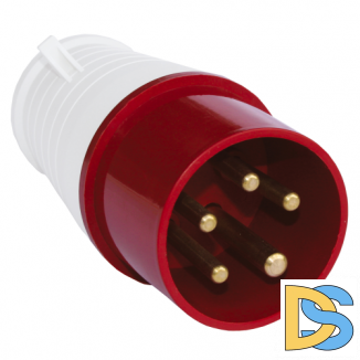 Вилка силовая 3Р+РЕ+N 32A 380В IP44