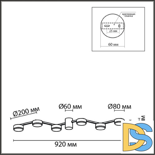 Потолочная люстра Lumion Sanata 8116/6C