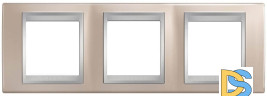 Рамка 3-постовая Schneider Electric Unica Top MGU66.006.095