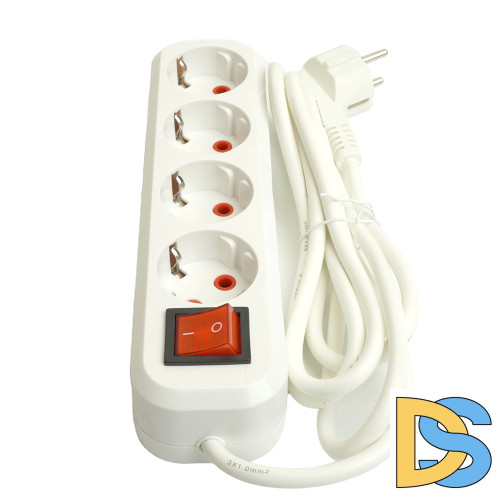 Удлинитель четырехместный Stekker Home 49360