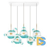 Подвесная люстра Loft IT Bolle 2027-S5 Blue