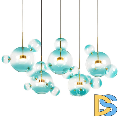 Подвесная люстра Loft IT Bolle 2027-S5 Blue