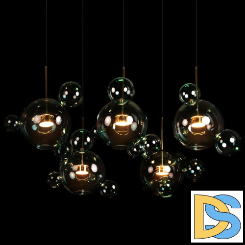 Подвесная люстра Loft IT Bolle 2027-S5 Blue