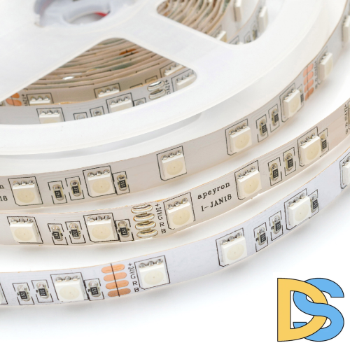 Светодиодная лента Apeyron 24В 14,4Вт/м smd5050 60д/м IP20 5м RGB 00-337