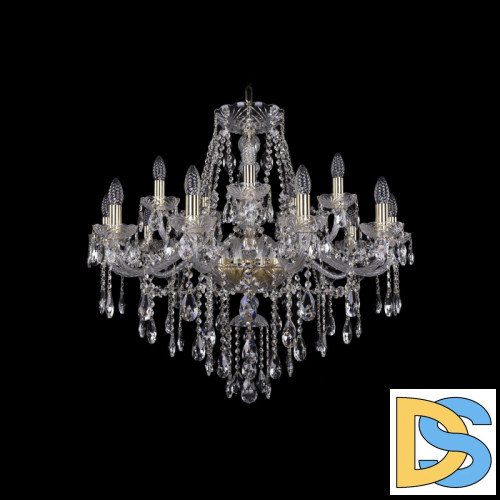 Подвесная люстра Bohemia Ivele Crystal 1415/10+5/300 G