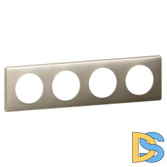 Рамка 4-постовая Legrand Celiane титан 068904