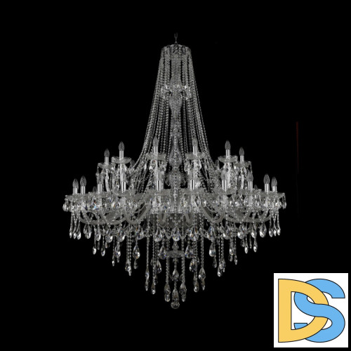 Подвесная люстра Bohemia Ivele Crystal 1415/24+12+6/530/h-187 Ni