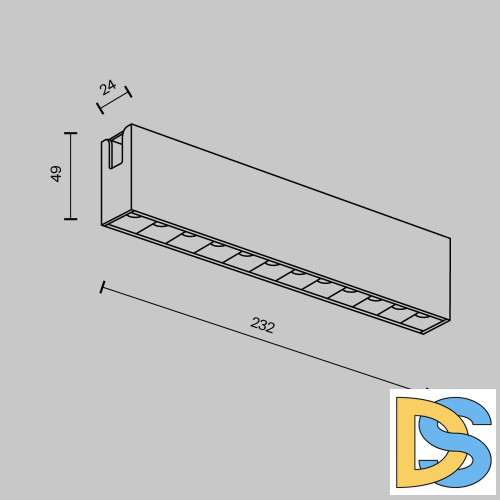 Трековый магнитный светильник Maytoni Points TR150-1-12W4K-M-BS
