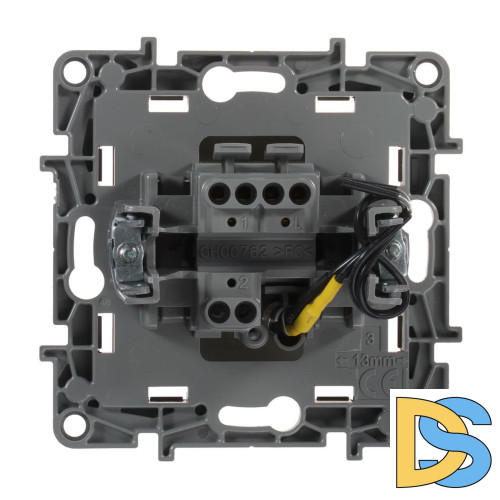 Выключатель одноклавишный Legrand Etika 10A 250V с подсветкой слоновая кость 672303