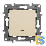 Выключатель одноклавишный Legrand Etika 10A 250V с подсветкой слоновая кость 672303