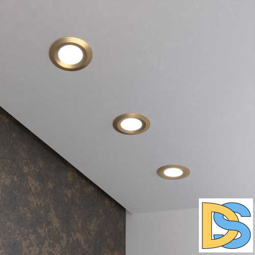 Встраиваемый светильник Elektrostandard 110 MR16 золотой 4690389168659