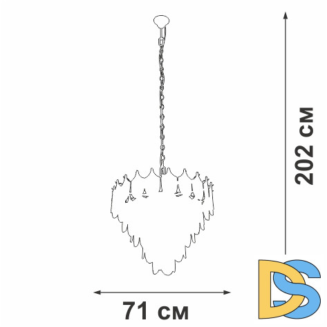 Подвесная люстра Vitaluce V58120-8/17