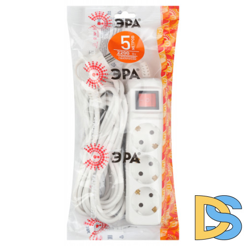 Удлинитель ЭРА UX-3es-5m Б0035755