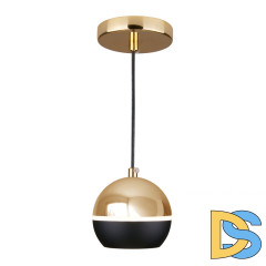 Подвесной светодиодный светильник Elektrostandard DLS023 9W 4200K черный/золото 4690389149146