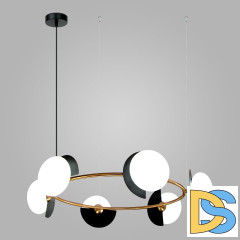 Подвесная люстра Eurosvet Moity 70150/6 черный/латунь a064823