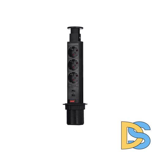 Блок розеток 105S (3 секции и 2 USB) Mebax 00-00000825