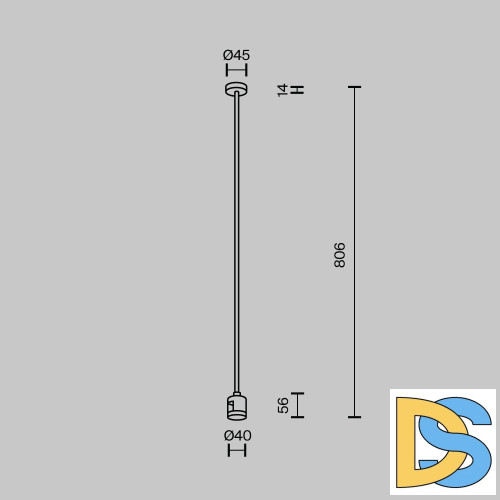 Крепление потолочное с прямым коннектором питания Maytoni Flarity TRA159C-IPCL1-B