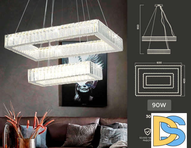 Подвесная светодиодная люстра Ambrella Light Traditional TR5005