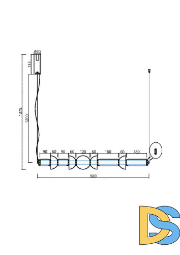 Подвесной светильник Maytoni Cosmo MOD210PL-L39BS3K