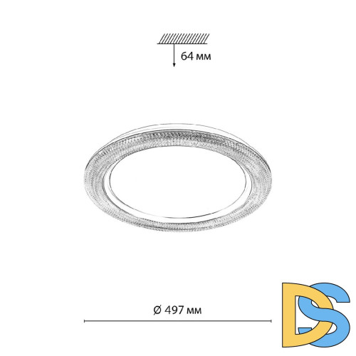 Настенно-потолочный светильник Sonex Maron Vendy 7782/EL