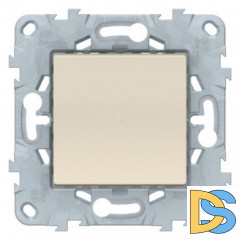 Диммер нажимной (кнопочный) 300Вт универсальный, Бежевый, серия Unica New, Schneider Electric