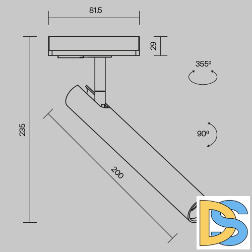 Трековый однофазный светильник Maytoni Focus T TR141-1-6W3K-M-W