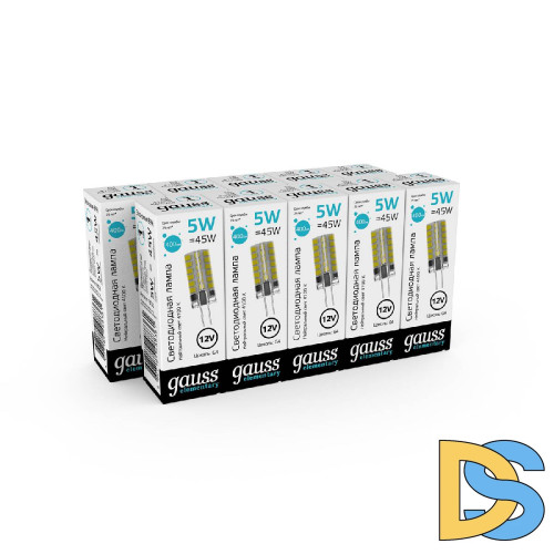Светодиодная лампа Gauss Elementary G4 5W 4100K 18725