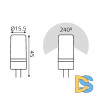 Светодиодная лампа Gauss Elementary G4 5W 4100K 18725