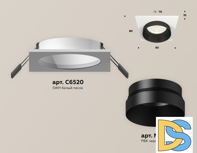 Встраиваемый светильник Ambrella Light Techno Spot XC6520021 (C6520, N6131)