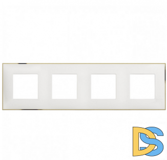 Рамка 4-я Белый/Золото Btichino Classia