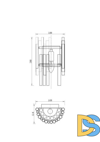 Настенный светильник Maytoni Coliseo MOD135WL-01BS
