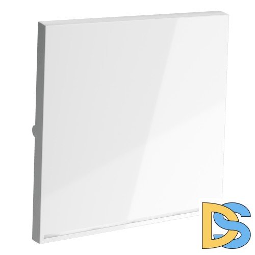 Клавиша для выключателя/переключателя одноклавишного с подсветкой, S70 (белый глянцевый)