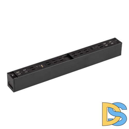 Трековый магнитный светильник Arlight MAG-FLAT-25-L200-6W Warm3000 (BK, 100 deg, 24V, DALI) 046332